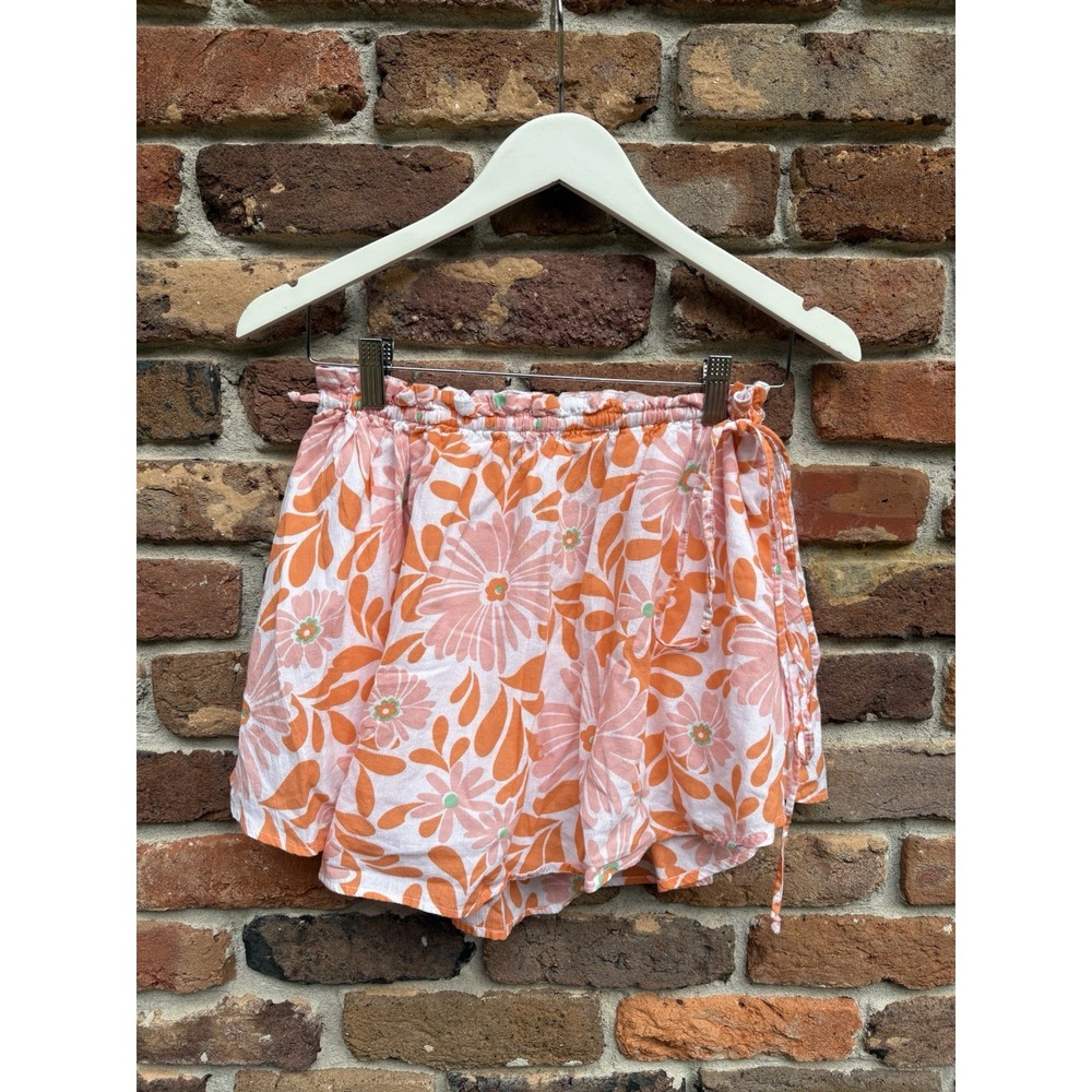 Aerie Mini Skirt Pink And Orange Floral SIZE S Small